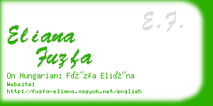 eliana fuzfa business card